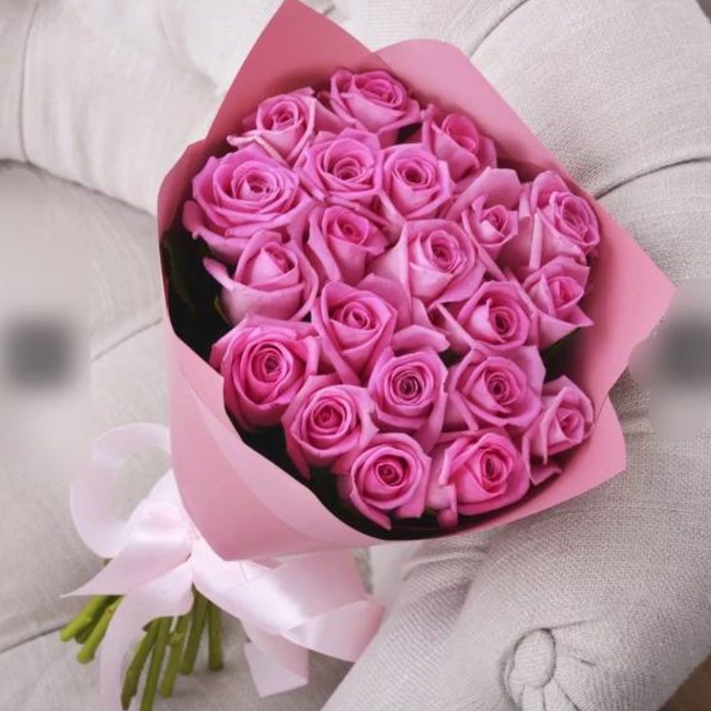 21 Розовая роза